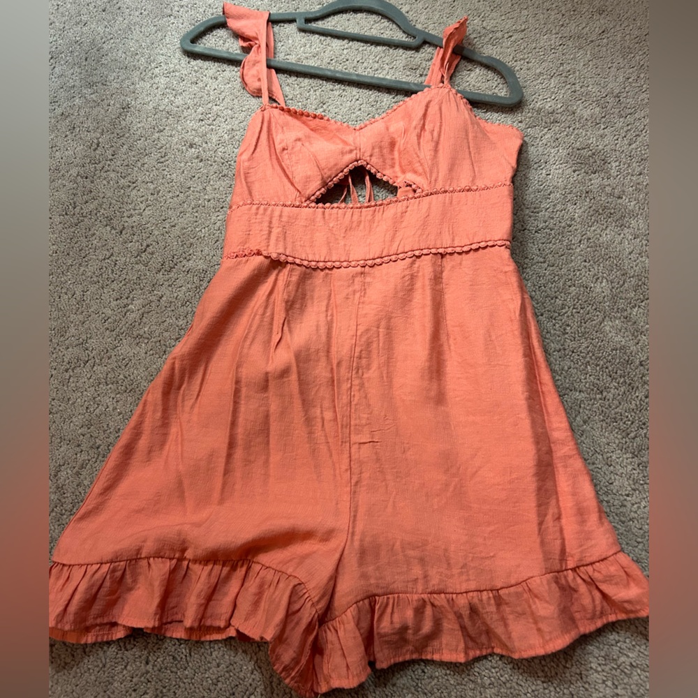 Forever 21 Coral Jumpsuit